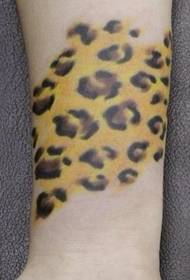 Tatoveringsmønster til kvinder: Armfarve Leopard Tattoo Pattern Tattoo Picture