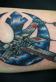 Ο λοχίας ανεμιστήρας αγαπημένο μοτίβο τατουάζ μαχητής X-wing