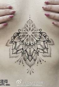 Beauty chest classic lotus tattoo pattern