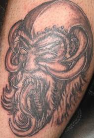 Angry Viking Warrior Tattoo Qaabdhismeedka