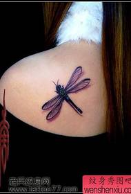 Cute dragonfly tattoo pattern that girls like