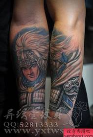 Zgodna ruka s uzorkom tetovaže Zhao Yun Zhao Zilong