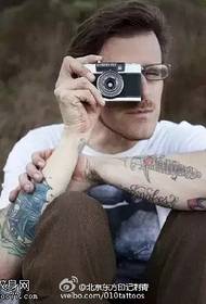 Mode fotograf tatuering mönster