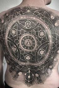 Male handsome sacred geometry tattoo pattern from Peter