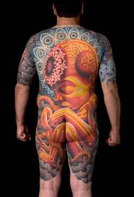 Japanese style large totem tattoo pattern