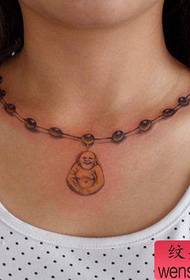 Maitreya Necklace Necklace Tattoo Pattern at Beauty Neck