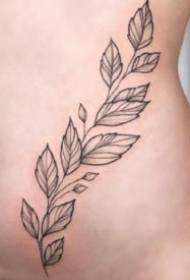 9 kusů květin a trávy tetování na velmi sexy ženy