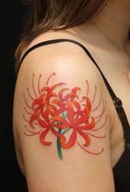 Flattering and mysterious flower tattoo