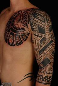 Fashion person totem tattoo pattern