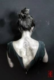 Enkel linje tatuering design och kreativa linje tatuering mönster