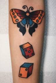 Tetovējums, tauriņš, sieviešu, spāre, tauriņš, tetovējums, pattern