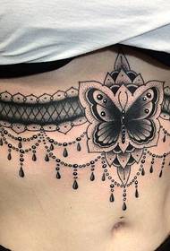 Beautiful black tattoo decorative painting tattoo pattern from male tattoo artist Taylor
