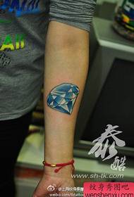 Beauty arm fashion šareni dijamantski uzorak tetovaže