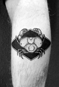 Pattern di tatuaggi di granciu mudellu di tatuaggi di crab cool