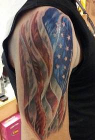 Americká vlajka tetovanie Rôzne vzory americkej vlajky tetovanie