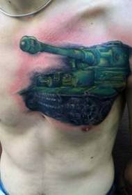 War theme tattoo _10 male favorite tanks and other military war tattoo designs