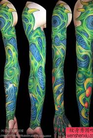 Disenyo ng tattoo: cool at napakahusay na European at American 3D robotic arm tattoo image (fine)