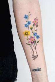 18 groups of fresh little flowers and goddess exclusive tattoos