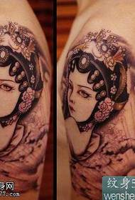 Arm flower tattoo pattern