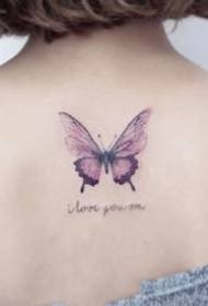 9 conjuntos de patrones de tatuajes de mariposas que a las chicas les gustan mucho