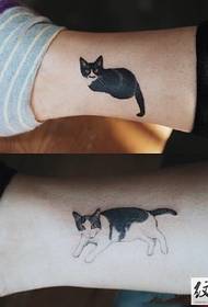 Cat slave se gunsteling kat tatoeëring