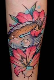 Shell pattern tattoo prekrasni novi uzorak tetovaže školjke