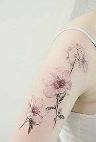 Un pequeño conjunto de tatuajes frescos para niñas