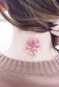 A small fresh air tattoo suitable for quiet girls