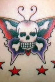 Model de tatuaj fluture fluture pirat