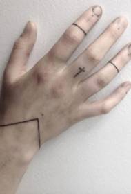 Egyszerű személyiség vonal karkötő tetoválás minta, hogy a lányok szeretik