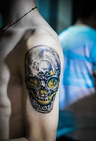 Personality skull tattoo