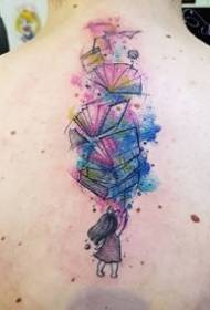 Watercolor small tattoo: 18 small fresh water color tattoo designs