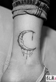 a group of moon pattern tattoos that girls like