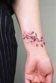 Tattoo cvijeta breskve Mala svježa 9 Pink Tattoo slika breskve