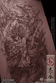 Chinese traditional style, after the bell, Xiang Xianglong tattoo pattern