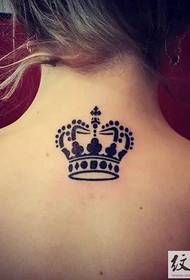 Crown tattoo pattern for boys and girls