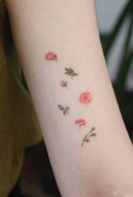 A group of cool fresh and fresh painted tattoos for summer girls