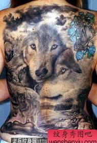 susi tatuointikuvio: koko selän tatuointikuvio