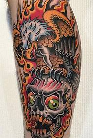 Super perfekta tradicia tatuaje ŝablono de tatuisto Moseo
