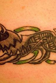 Oryginalny wzór tatuażu podstępny wilk