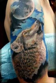 Wolf Tattoo - Et sæt med 9 tatoveringsdesign til ulve