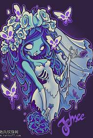 Tattoo Pavilion recommends a colorful ghost bride tattoo picture