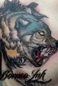 Wolverine Tattoos: 9 ferocious wolf tattoos such as the bloody wolf head
