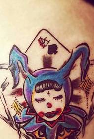 tattoo ya mtindo wa Clown tattoo