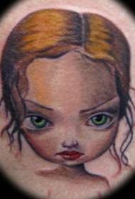 Плечо из мультфильма детям цветной рисунок татуировки