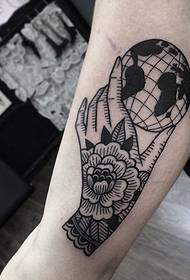 A variety of exquisite handmade black line abstract tattoo patterns from Ian