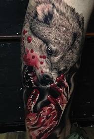 Realistic style animal portrait tattoo pattern from Ash Heem