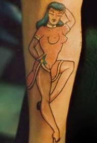 Model ky i tatuazhit vajzë klasike sexy aziatike  127767 @ Modeli i tatuazhit të vajzave me vdekje nga stili meksikan i madh