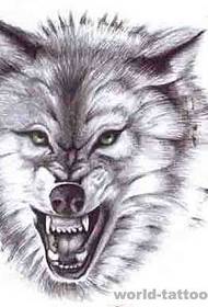 Wolf Tattoo Pattern: Wolf Tattoo Pattern Obrázok