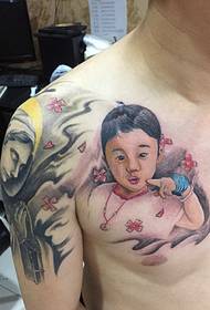 The tattoo picture that tattoos your baby is a good man.
